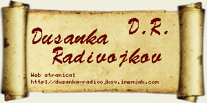 Dušanka Radivojkov vizit kartica